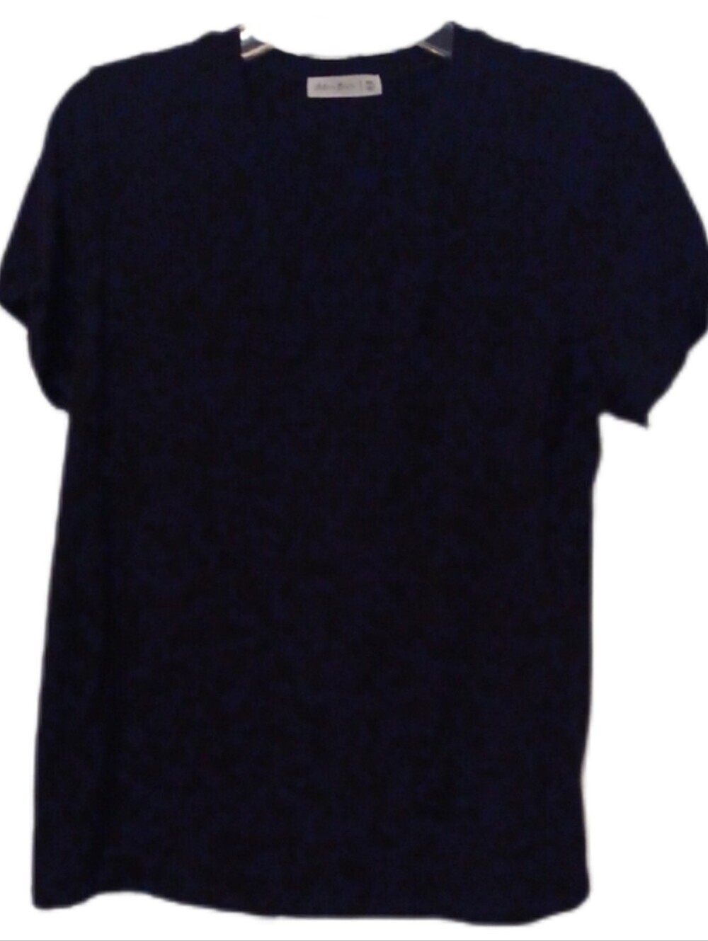 × Black Active Basic V-Neck Short Sleeve Women's Top Size XLarge